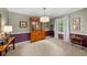 Dining room with decorative molding and classic furniture at 1541 Eldonlas Ct, Stone Mountain, GA 30087