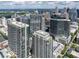 Sweeping aerial view of the city skyline, showcasing the buildings, and urban landscape at 855 Peachtree Ne St # 2203, Atlanta, GA 30308