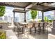 Outdoor seating area with dining table and chairs, offering city views at 855 Peachtree Ne St # 2203, Atlanta, GA 30308