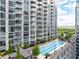 High-rise condo with pool deck, loungers and downtown views at 855 Peachtree Ne St # 2203, Atlanta, GA 30308
