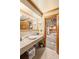 Charming bathroom features a decorative granite countertop and traditional fixtures at 4842 Registry Nw Dr, Kennesaw, GA 30152