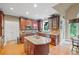 Beautiful kitchen featuring an island, stainless steel appliances and ample counter space at 4842 Registry Nw Dr, Kennesaw, GA 30152