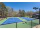 Well-maintained community tennis courts with green and blue surfaces, surrounded by lush trees at 4842 Registry Nw Dr, Kennesaw, GA 30152