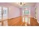A simple room with hardwood floors and a beautiful view at 510 Aiken Dr, Dallas, GA 30157