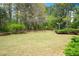 Wide open backyard with grass and trees at 5360 Northwater Way, Duluth, GA 30097