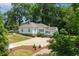 Aerial view of the home's beautiful yard and landscaping at 95 Whitlock Sw Ave, Marietta, GA 30064
