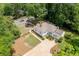 Aerial view of the home featuring lush greenery and established landscaping at 95 Whitlock Sw Ave, Marietta, GA 30064