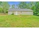 Backyard featuring lush lawn and bordering trees at 126 Usher Ln, Covington, GA 30016