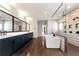 Luxurious bathroom with soaking tub, rain shower, and double vanity offers a spa-like experience at 320 Dodd Ln, Alpharetta, GA 30005