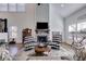 Cozy living room with vaulted ceilings, fireplace and comfortable seating at 1721 Mcgarity Rd, Temple, GA 30179