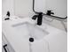 Close up of bathroom sink, faucet, and marble countertop at 180 Oliver Dr, Locust Grove, GA 30248