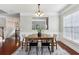 Elegant dining room with hardwood floors and crown molding at 2149 Shoop Se Ct # 3, Smyrna, GA 30080