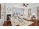 Inviting living room with fireplace, and hardwood floors at 2149 Shoop Se Ct # 3, Smyrna, GA 30080