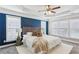 Spacious main bedroom boasts a trey ceiling, and plenty of natural light from the many windows at 2149 Shoop Se Ct # 3, Smyrna, GA 30080