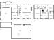 Comprehensive floor plan of the home, illustrating the basement, first, and second floor layouts with dimensions at 745 Greenvine Pl, Roswell, GA 30076