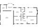 Detailed floor plan showcasing the layout of the home's first level, including the garage, kitchen, living spaces, and laundry at 745 Greenvine Pl, Roswell, GA 30076