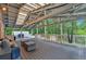 Spacious back deck has a vaulted covering with seating and a relaxing hammock; perfect for outdoor gatherings at 305 Devilla Trce, Fayetteville, GA 30214