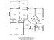 First floor plan featuring living room, kitchen, primary bedroom, garage and other rooms with dimensions at 4561 Jenkins Way, Douglasville, GA 30135