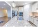 Kitchen featuring stainless steel appliances, granite counters, and a stylish island at 9872 Cameron Parc Cir, Johns Creek, GA 30022