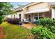 Nice backyard with a patio, mature landscaping, and plenty of room for outdoor enjoyment at 2141 Slick Stone Dr, Snellville, GA 30078