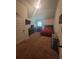Bedroom with vaulted ceilings, neutral carpet, and functional layout at 65 Waters Edge Ln, Covington, GA 30014