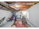 Finished basement with open ceiling, exercise equipment and ample workout space at 111 Springshade Ln, Canton, GA 30114