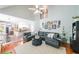 Spacious living room connected to kitchen, hardwood floors, and plenty of natural light at 111 Springshade Ln, Canton, GA 30114