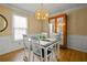 Charming dining room features modern lighting, hardwood floors, and classic decor at 3171 Davis Rd, Marietta, GA 30062