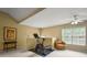 Comfortable exercise room with ceiling fan and exercise bike at 3171 Davis Rd, Marietta, GA 30062