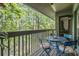 Enjoy the outdoors on this private balcony with views of lush greenery and comfortable seating at 318 Tuxworth Cir, Decatur, GA 30033