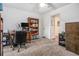 Bedroom with built in shelves and office at 318 Tuxworth Cir, Decatur, GA 30033