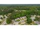 Aerial view of neighborhood homes, surrounded by mature trees, and lush green landscapes at 429 Orchard Dr, Stone Mountain, GA 30083