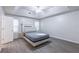 Spacious main bedroom with vaulted ceilings and ensuite bathroom at 429 Orchard Dr, Stone Mountain, GA 30083
