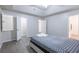Spacious main bedroom with vaulted ceilings and ensuite bathroom at 429 Orchard Dr, Stone Mountain, GA 30083