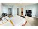 Spacious main bedroom with en-suite bath, large windows and carpet flooring at 3655 Peachtree Ne Rd # 304, Atlanta, GA 30319