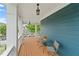 A close-up showing the outdoor seating area on the expansive front porch at 1783 Drew Nw Dr, Atlanta, GA 30318