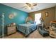 Cozy bedroom featuring a comfortable bed, neutral walls, and decorative accents for a relaxing ambiance at 4585 Post Ridge Ln, Lithonia, GA 30038