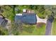 Overhead view of a well-maintained home with a large lawn, mature trees, and landscaped yard at 1436 Diamond Head Drive Dr, Decatur, GA 30033