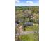 Expansive aerial view of a home surrounded by lush trees and landscape with the city skyline in the background at 1436 Diamond Head Drive Dr, Decatur, GA 30033