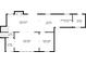 Detailed floor plan showcasing the layout of the first floor including the kitchen, dining room, and living room at 1436 Diamond Head Drive Dr, Decatur, GA 30033