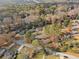 Wide aerial shot of the neighborhood highlighting the house's location at 1931 Selwyn Dr, Decatur, GA 30035