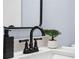 Bathroom sink featuring a matte black faucet and countertop at 1931 Selwyn Dr, Decatur, GA 30035