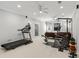 Basement featuring workout space and lounge area at 3640 Ridgeway Ter, Suwanee, GA 30024