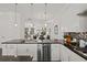 Kitchen showcases white cabinetry, granite countertops, stainless appliances, and open layout to dining area at 4206 Townsend Ln, Atlanta, GA 30346