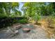 Cozy backyard fire pit area features casual seating, ideal for evening gatherings and enjoying the outdoors at 1545 Montreat Sw Pl, Atlanta, GA 30311