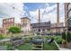 Recreational area featuring a foosball table, seating, and lush landscaping at 170 Boulevard Se # 521H, Atlanta, GA 30312