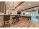 Finished basement with a wet bar, pool table, and seating area at 232 Heron Pointe Vw, Canton, GA 30114