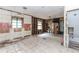 View of open concept kitchen and living space ready for renovation and customization at 2322 Paces Ferry Se Rd, Smyrna, GA 30080