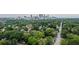 An aerial view of neighborhood with the Atlanta skyline in the background at 380 Kendrick Se Ave, Atlanta, GA 30315