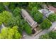 An aerial view of a home surrounded by mature trees and landscaping at 380 Kendrick Se Ave, Atlanta, GA 30315